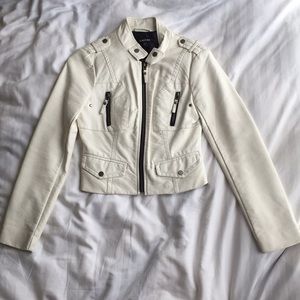 Bebe Faux Leather Moto Jacket